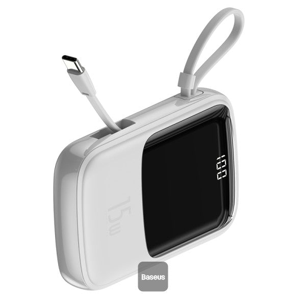 Baseus Qpow Digital Display 3A 15W 10000mAh Power Bank with Type-C Cable