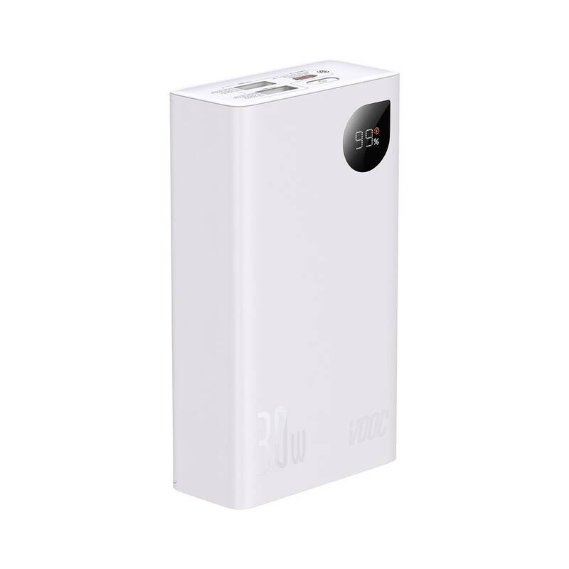 Baseus Adaman2 Digital Display Fast Charge Power Bank 20000mAh 30W （VOOC Edition)（ With Simple Series Charging Cable USB to Type-C 3A 0.3m Black）