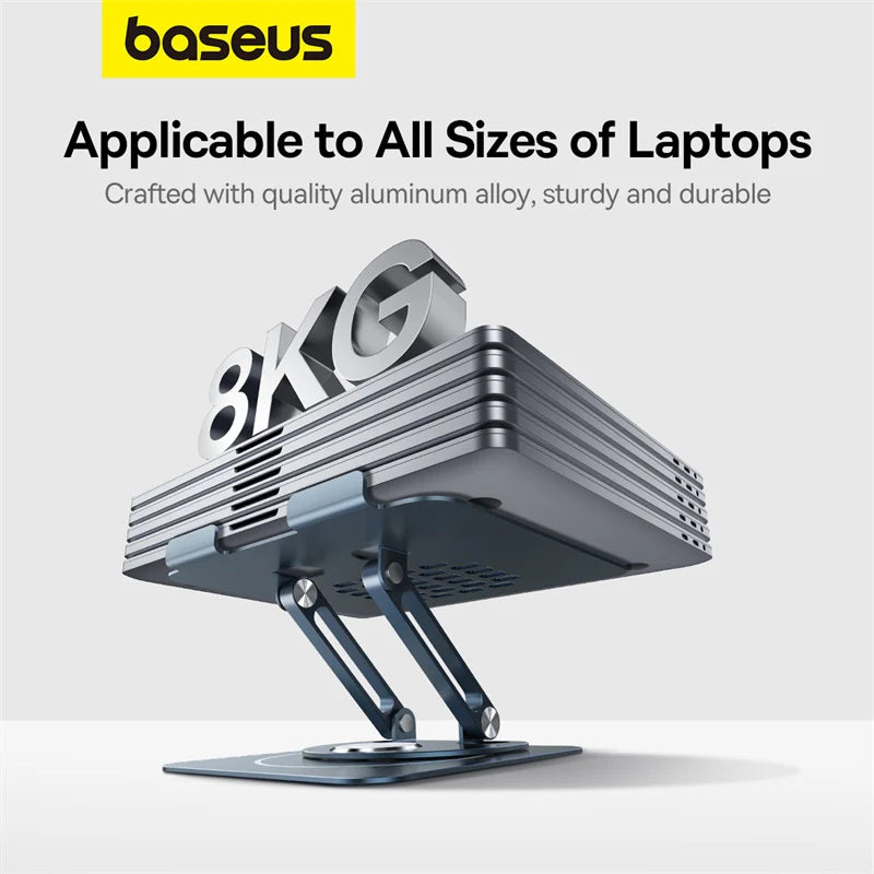 Baseus UltraStable Pro Series Rotatable and Foldable Laptop Stand (Three-Fold Version)