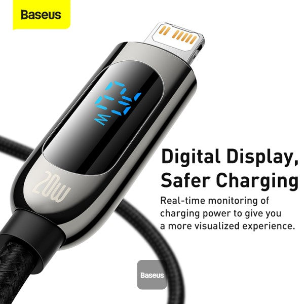 Baseus Display Fast Charging Data Cable Type-C to  IP 20W