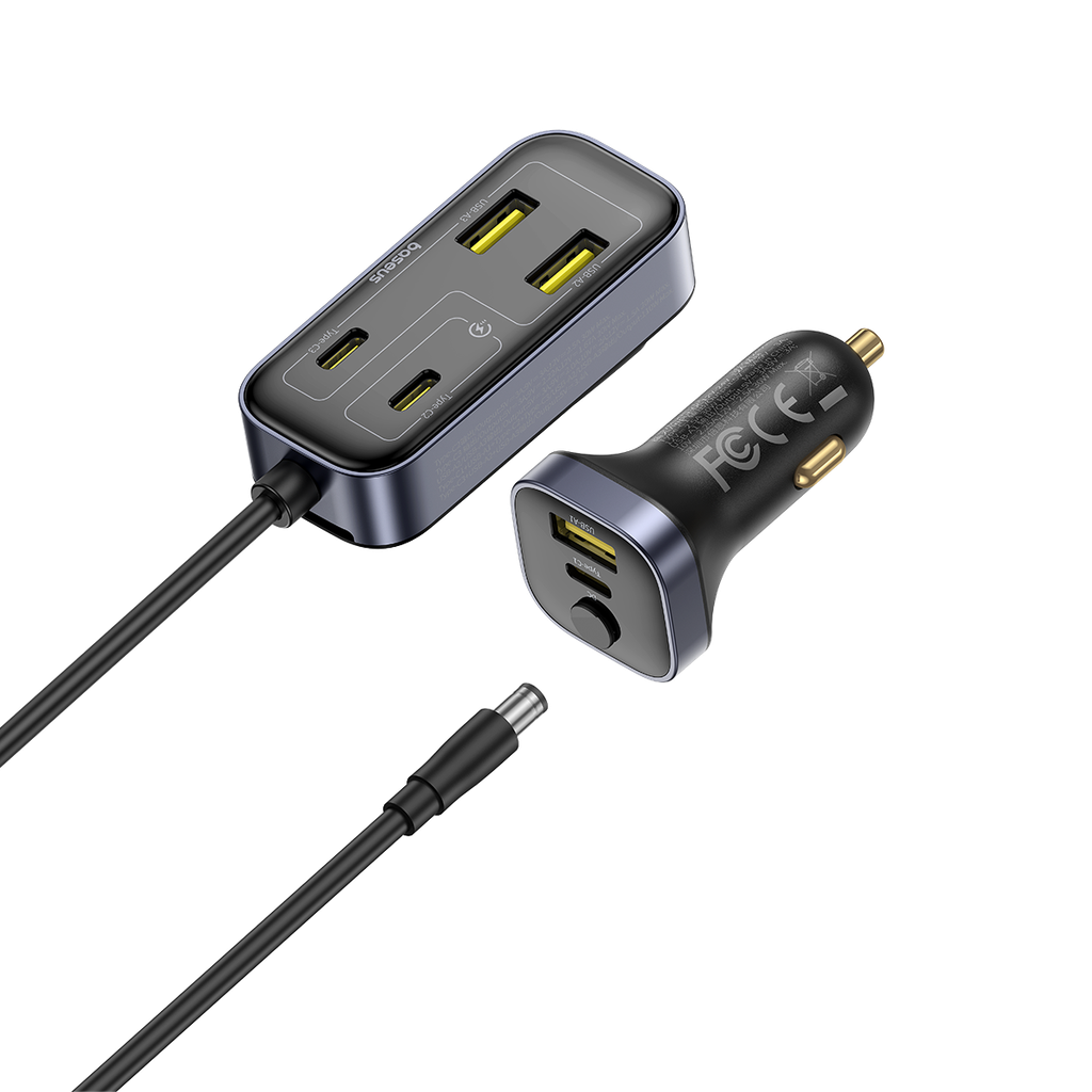Baseus Backseatpal L1 In-Vehicle Cigarette Lighter Car Charger 3U+3C