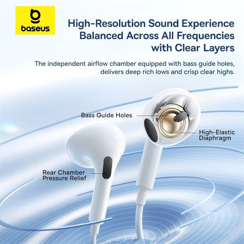 Baseus Encok Type-C lateral in-ear Wired Earphone CZ19