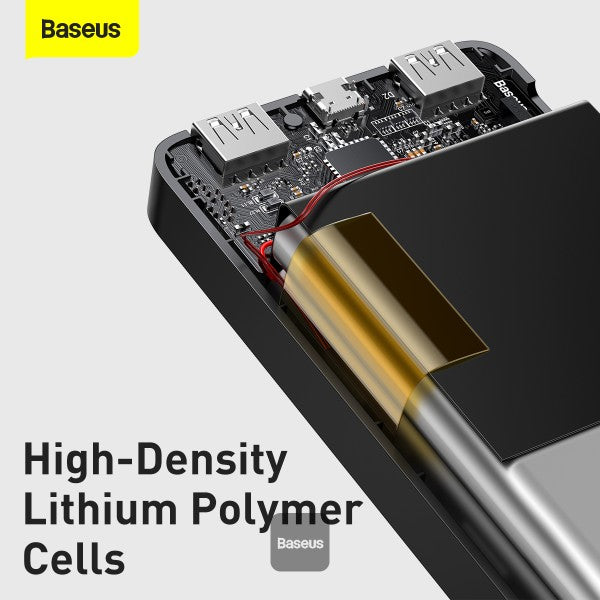 Baseus Bipow Digital Display Power Bank 10000mAh 15W Black Overseas Edition