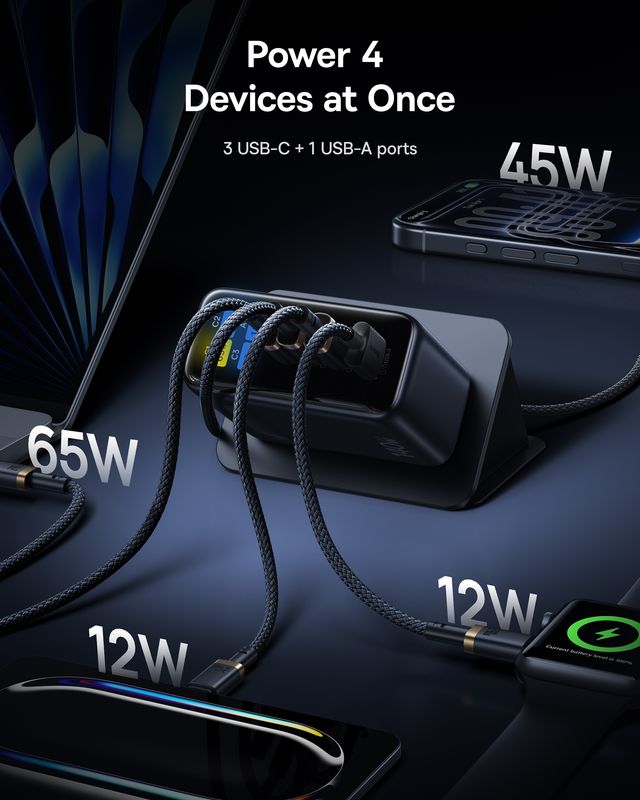 Baseus PicoGo AH11 Digital Display Fast Charger 3C+U 140W US