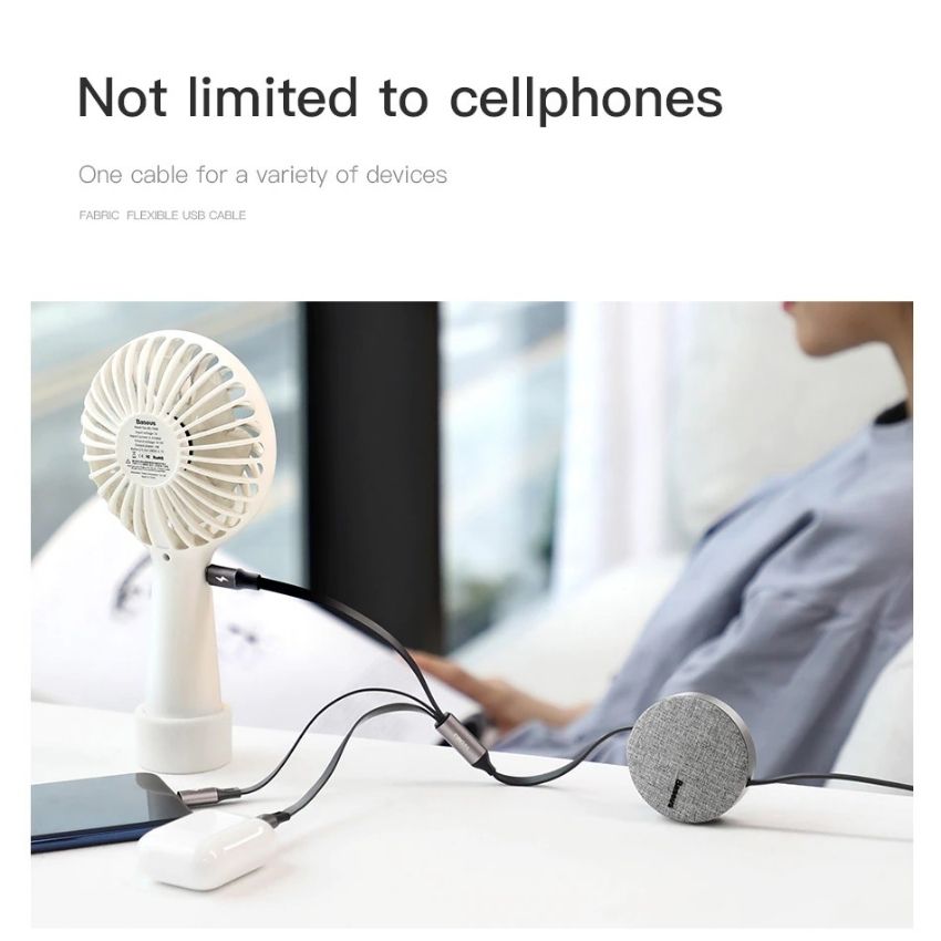 Baseus Fabric 3-in-1 Flexible Fast Charging Cable