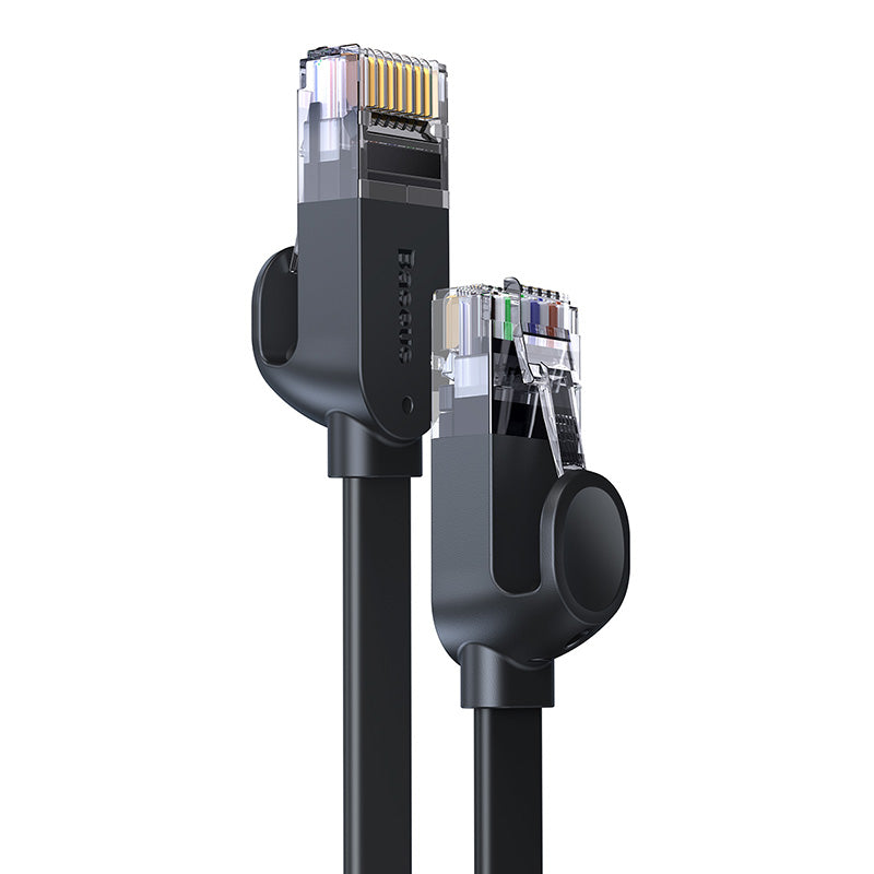 Baseus High Speed Six types of RJ45 Gigabit network cable (flat cable) Black