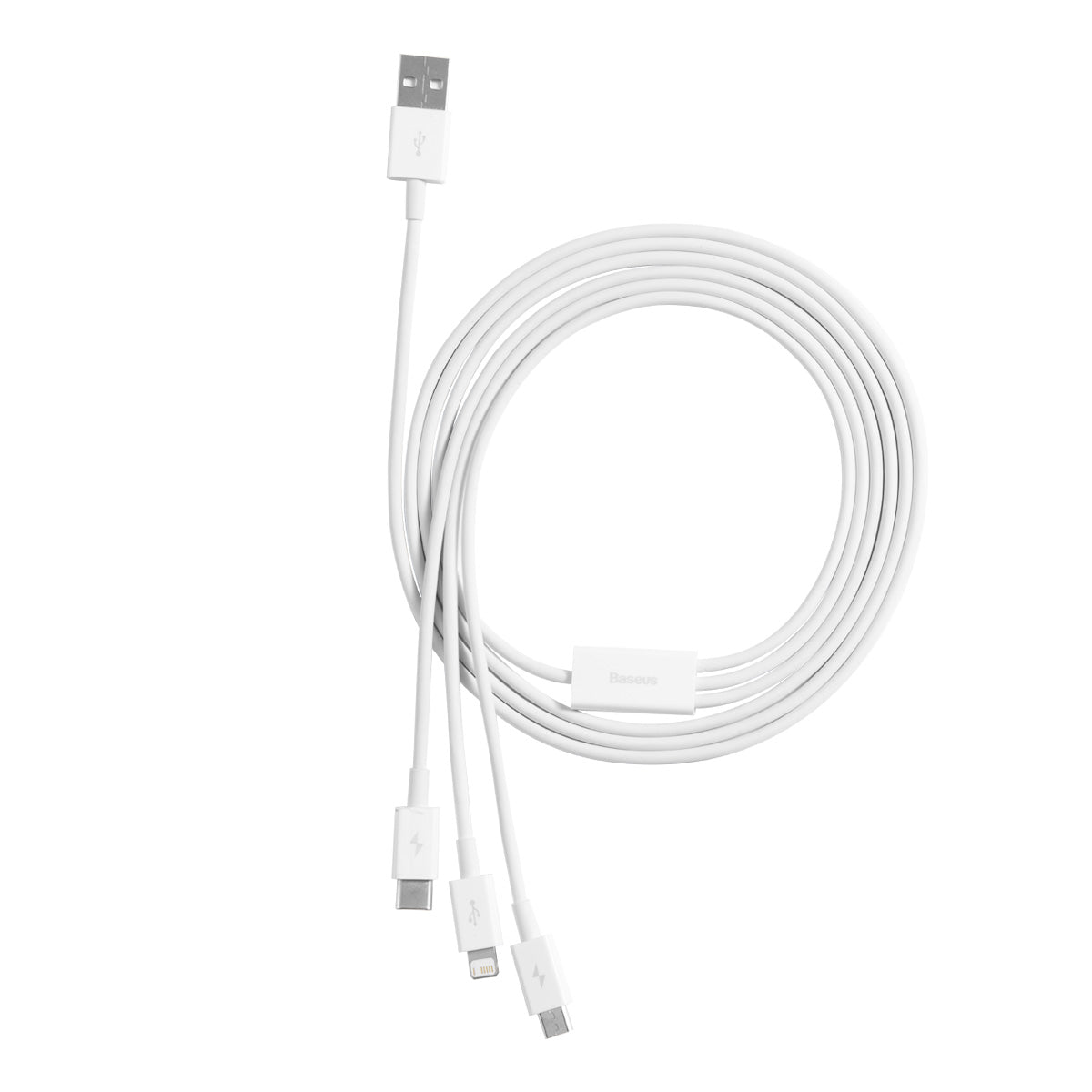 Baseus Superior Series Fast Charging Data Cable USB to M+L+C 3.5A