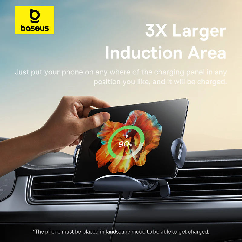 Baseus LightChaser Series 15W Triple Coil Qi Wireless Car Charger