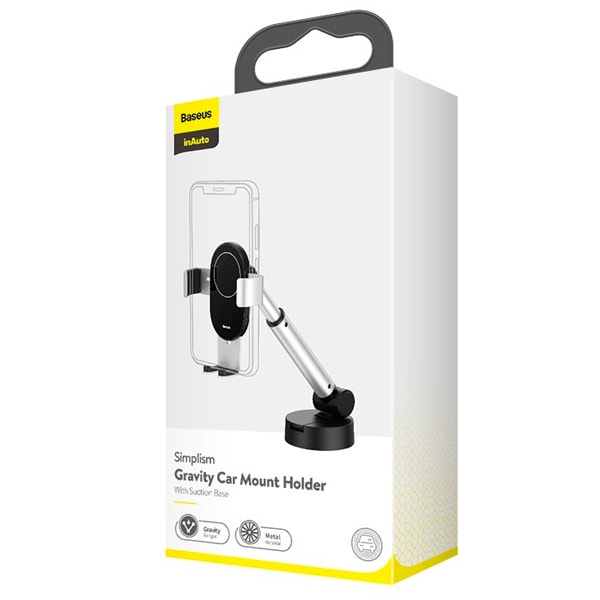 Baseus Simplism Gravity Car Mount Holder With Suction Base