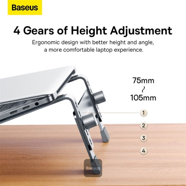 Baseus UltraStable Series Desktop Laptop Stand (4-Gear Adjustable)