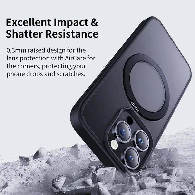 Baseus SkyRing Series Magnetic Phone Case with Stand for iP 16 Series