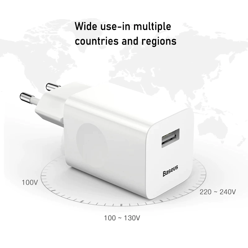 Baseus Wireless Charging Quick Charger 24W (CN) White