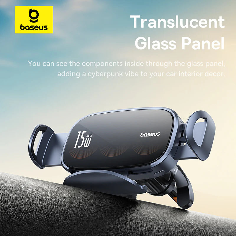 Baseus LightChaser Series 15W Triple Coil Qi Wireless Car Charger