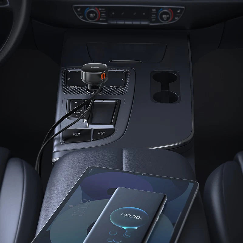 Baseus Enjoyment Pro Retractable USB-C Car Charger 60W