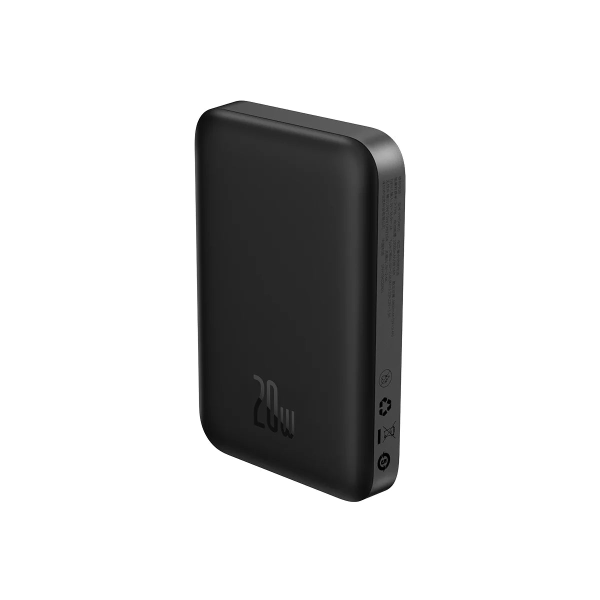 Baseus Magnetic Mini Wireless Fast Charge Power Bank 10000mAh 20W (With Baseus Simple Type-C to Type-C（20V/3A）30cm black)
