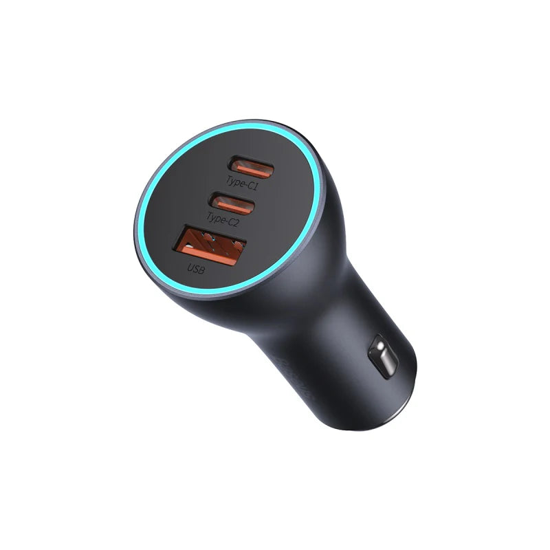 Baseus Golden Contactor Pro Triple Fast Charger Car Charger 65W U+C+C