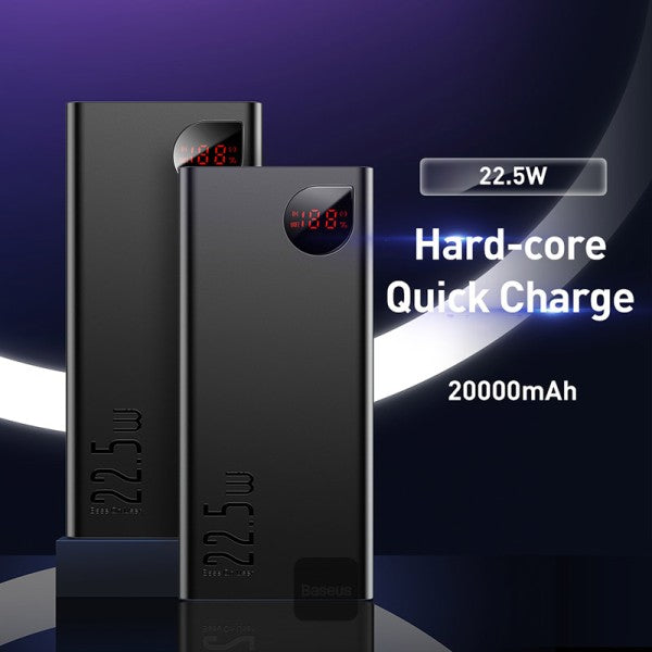 Baseus Adaman Metal Digital Display Quick Charge Power Bank 20000mAh 22.5W（2021 Editon)