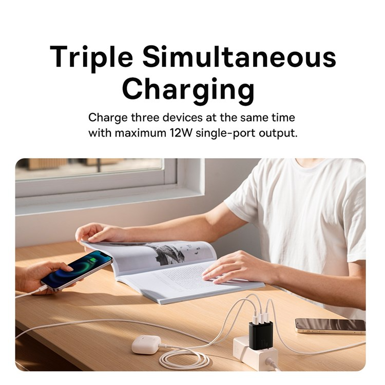 Baseus Compact Charger 3U 17W CN