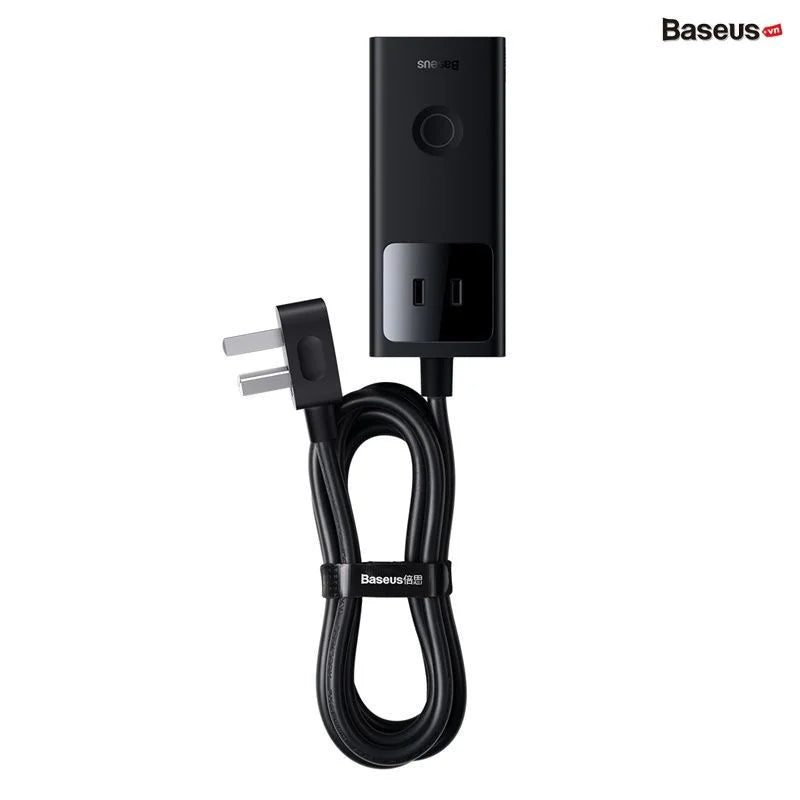 Baseus 30w PowerCombo Digital PowerStrip 3AC+2U+1C With 1.5m Power Cord (CN Plug)