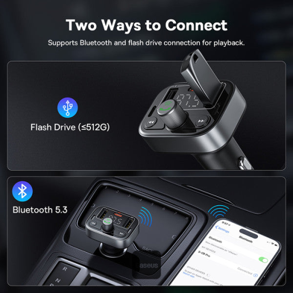 Baseus S-09 Pro Series Car FM Transmitter