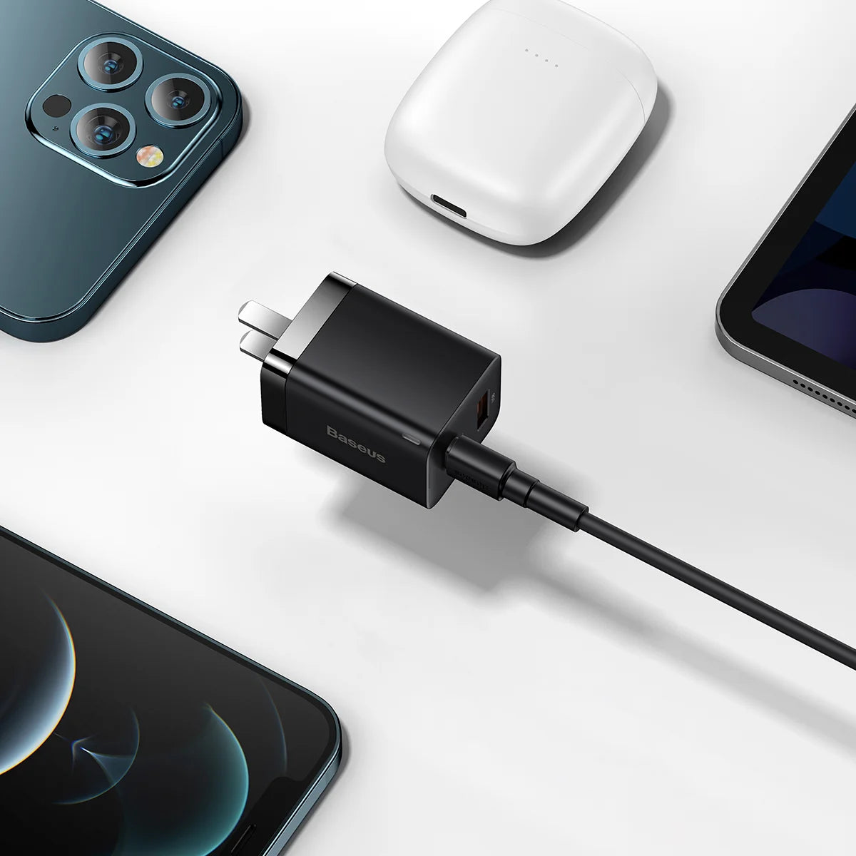 Baseus Super Si Pro Quick Charger Type C + USB 30W CN