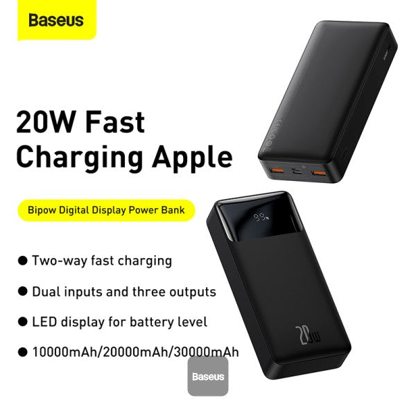 Baseus Bipow Digital Display Power bank 20000mAh 20W
