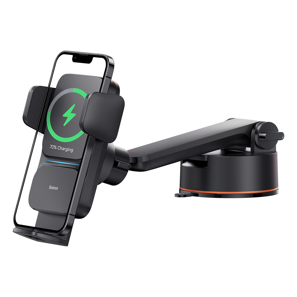 Baseus Wisdom Auto Allignment Car Mount Wireless Charger 15W (Suction Cup Type)