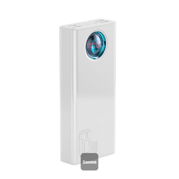 Baseus Amblight Digital Display Fast Charge Power Bank 30000mAh (Include：Baseus Xiaobai Series Fast Charging Cable Type-C  to Type-C 100W(20V/5A) 1m） Overseas Edition
