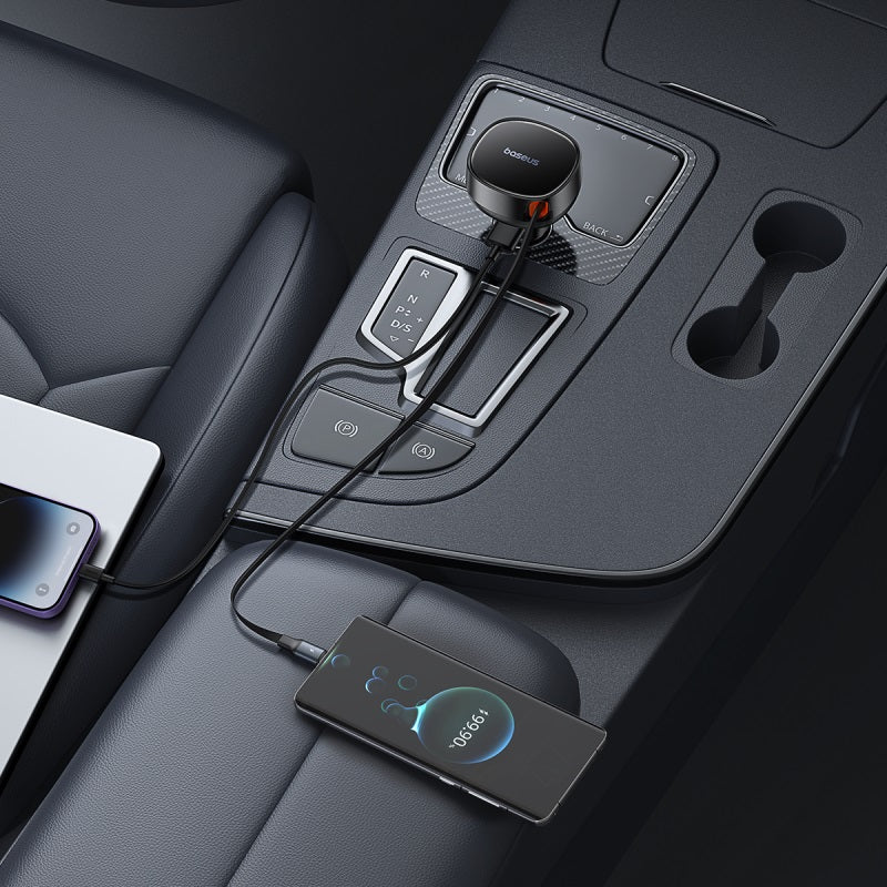 Baseus Enjoyment Pro Retractable USB-C Car Charger 60W