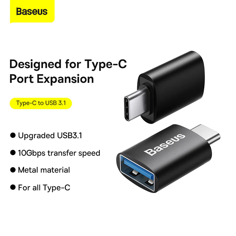 Baseus Ingenuity Series Mini OTG Adaptor Type-C to  USB-A 3.1