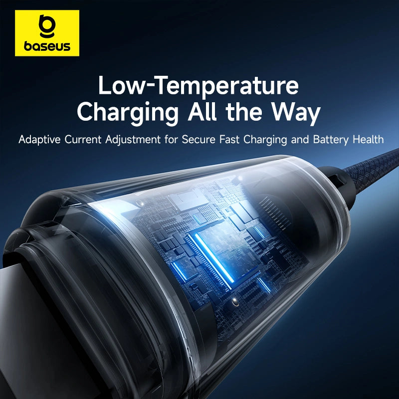 Baseus Lit Button-Control Fast Charging Data Cable USB-C to iP 20W