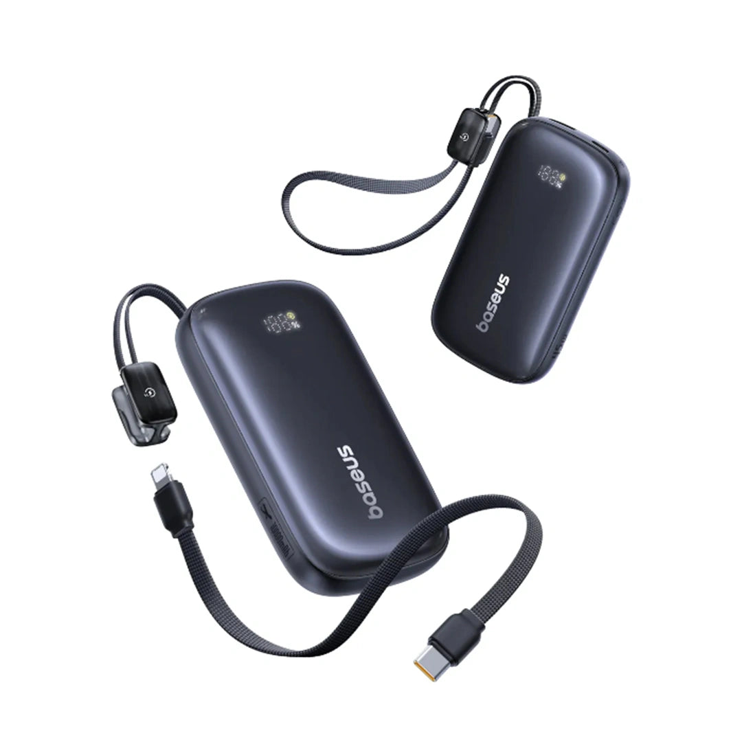 Baseus EnerFill FC21 Qpow 3 Ultra Digital Display Power Bank with Detachable Cable 10000mAh 22.5W
