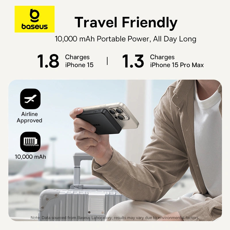 Baseus EnerFill FM12 Qi2 Magnetic Power Bank 10000mAh 22.5W