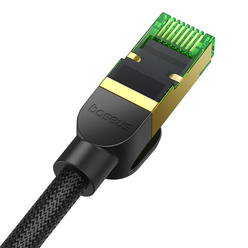 Baseus High Speed CAT8 40Gigabit Ethernet Cable (Braided Cable) Cluster Black