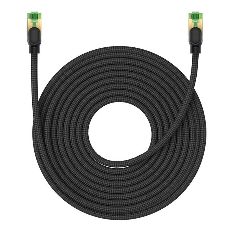 Baseus High Speed CAT8 40Gigabit Ethernet Cable (Braided Cable) Cluster Black