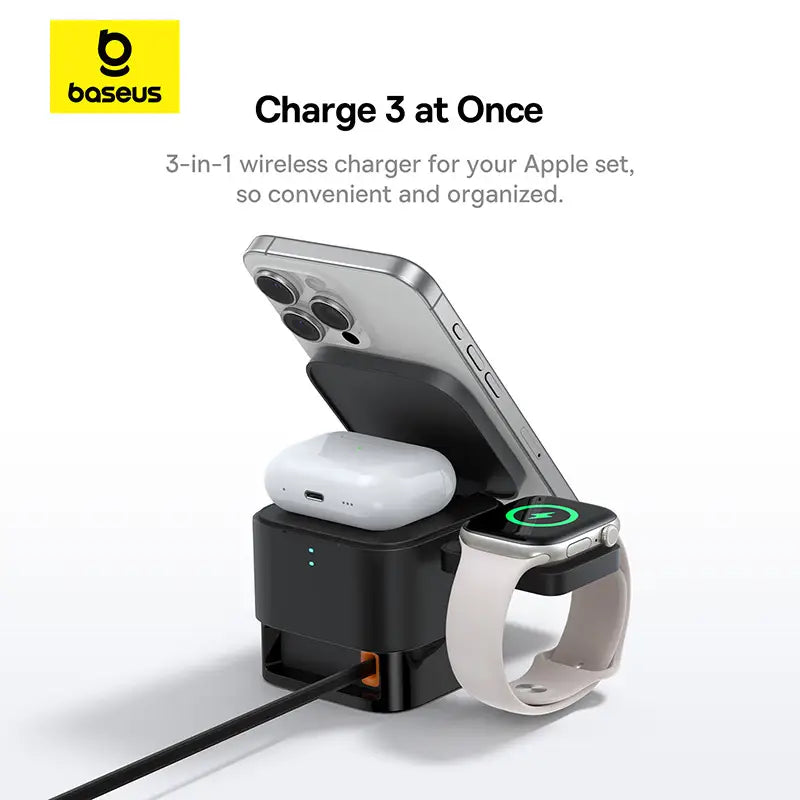 Baseus MagPro 3 in 1 Magnetic Wireless Charger 25W