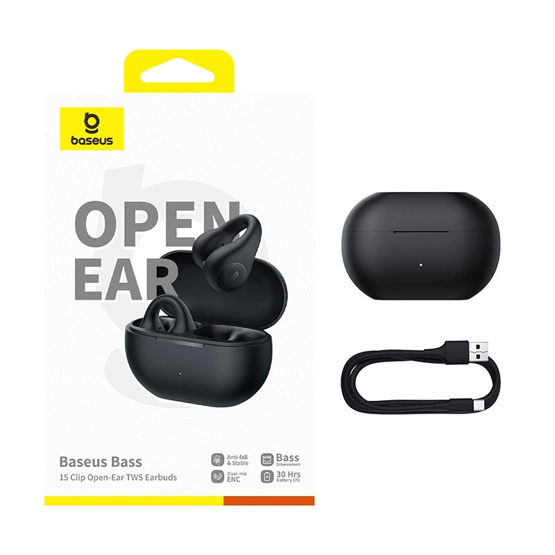 Baseus Bass 15 Clip Open-Ear True Wireless Earphones