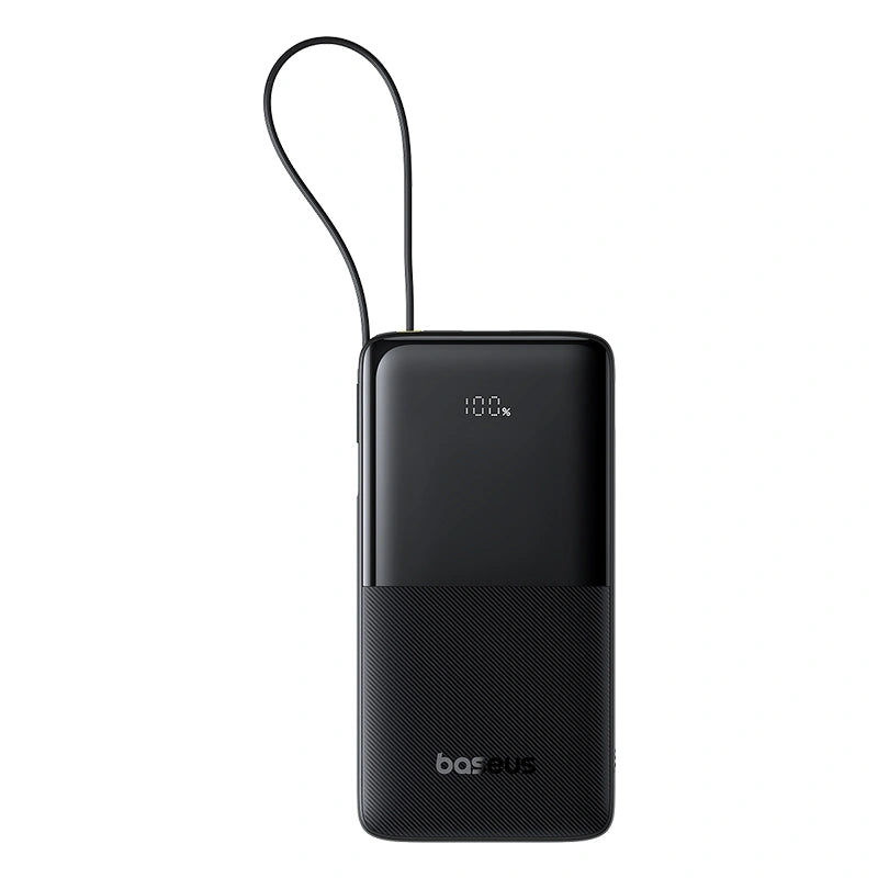 Baseus Bipow 2 Digital Display Power Bank 10000mah 20W With Built-in Type C Cable