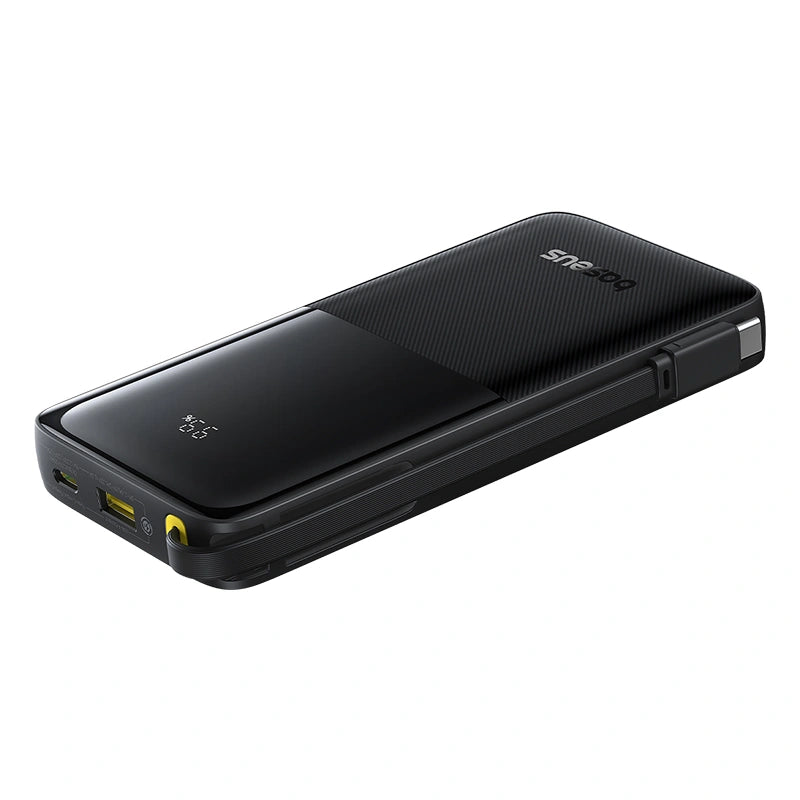 Baseus Bipow 2 Digital Display Power Bank 10000mah 20W With Built-in Type C Cable