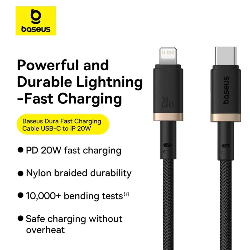 Baseus Dura Series Fast Charging Cable Type-C to iP 20W