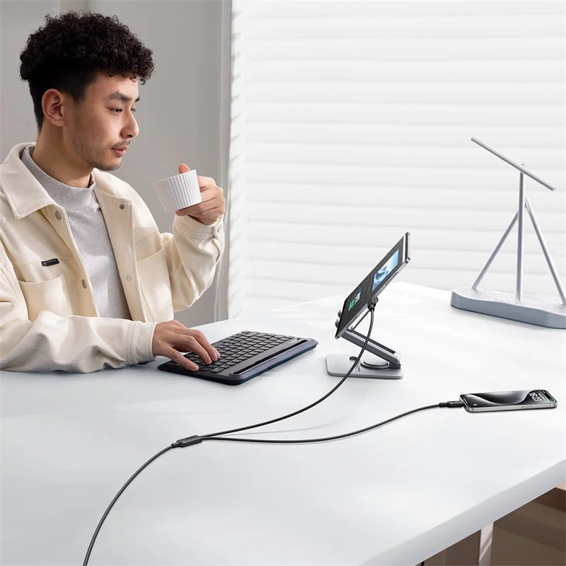 Baseus New Pudding Series Fast Charging Cable Type-C to Type-C 100W 1.5m Cluster Black 