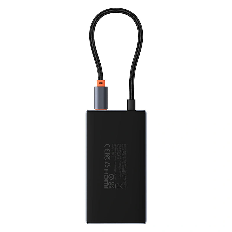 Baseus Focus Series 5-Port Type-C HUB Adapter（Type-C to HDMI4K@60Hz*1+USB3.0*3+PD*1）