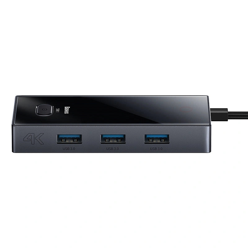 Baseus Focus Series 5-Port Type-C HUB Adapter（Type-C to HDMI4K@60Hz*1+USB3.0*3+PD*1）