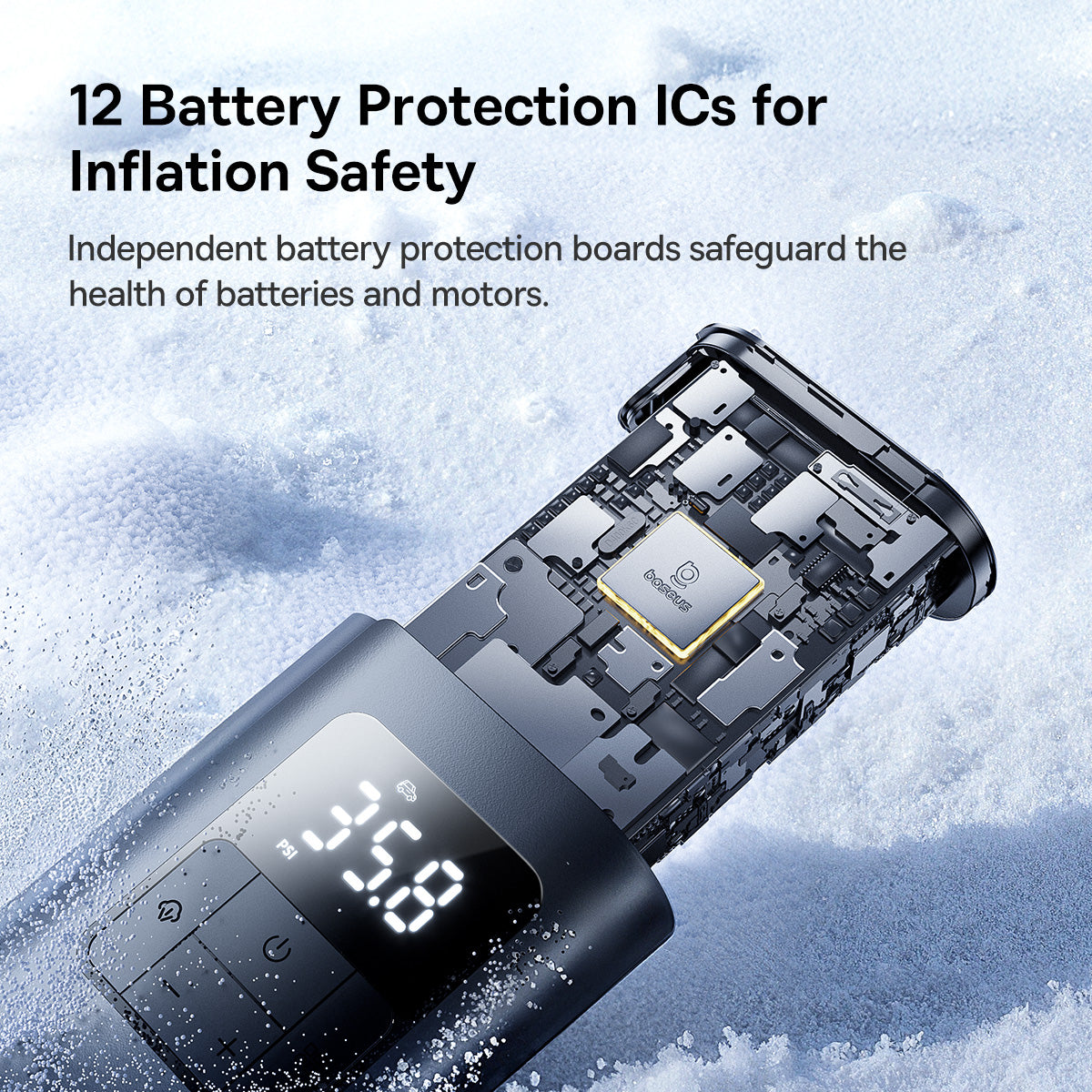 Baseus PrimeTrip VA1 Wired and Wireless 2-in-1 Tire Inflator