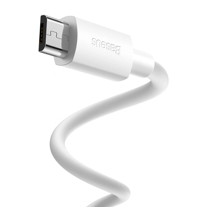 Baseus Simple Wisdom Data Cable Kit USB to Micro 2.1A (2PCS/Set) 1.5m