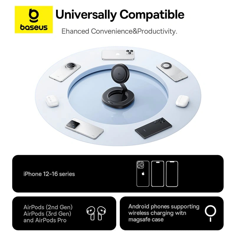 Baseus EnerFill FF11 15W Qi2 Foldable Wireless Charger
