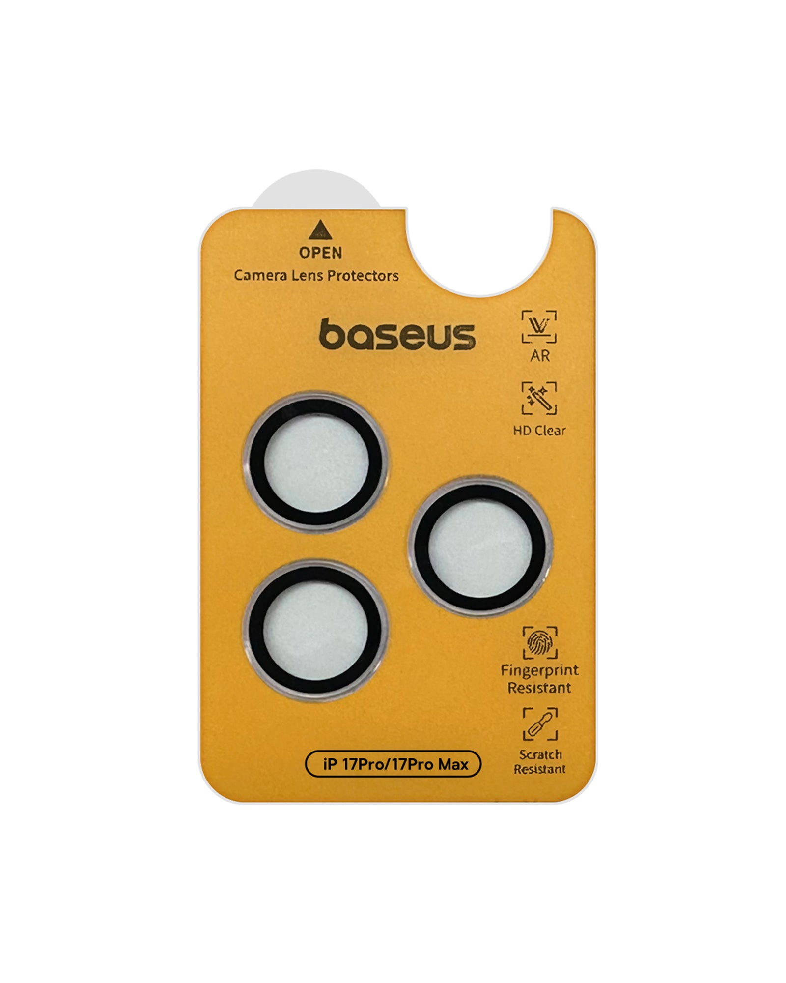 Baseus iPhone 17 Series Impact Anti-Reflective HD Lens Protector Clear