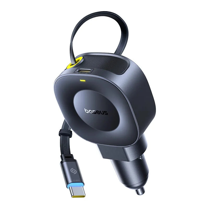 Baseus PrimeTrip VR2 Car Charger with Retractable Cable Magnetic Version C+C 45W