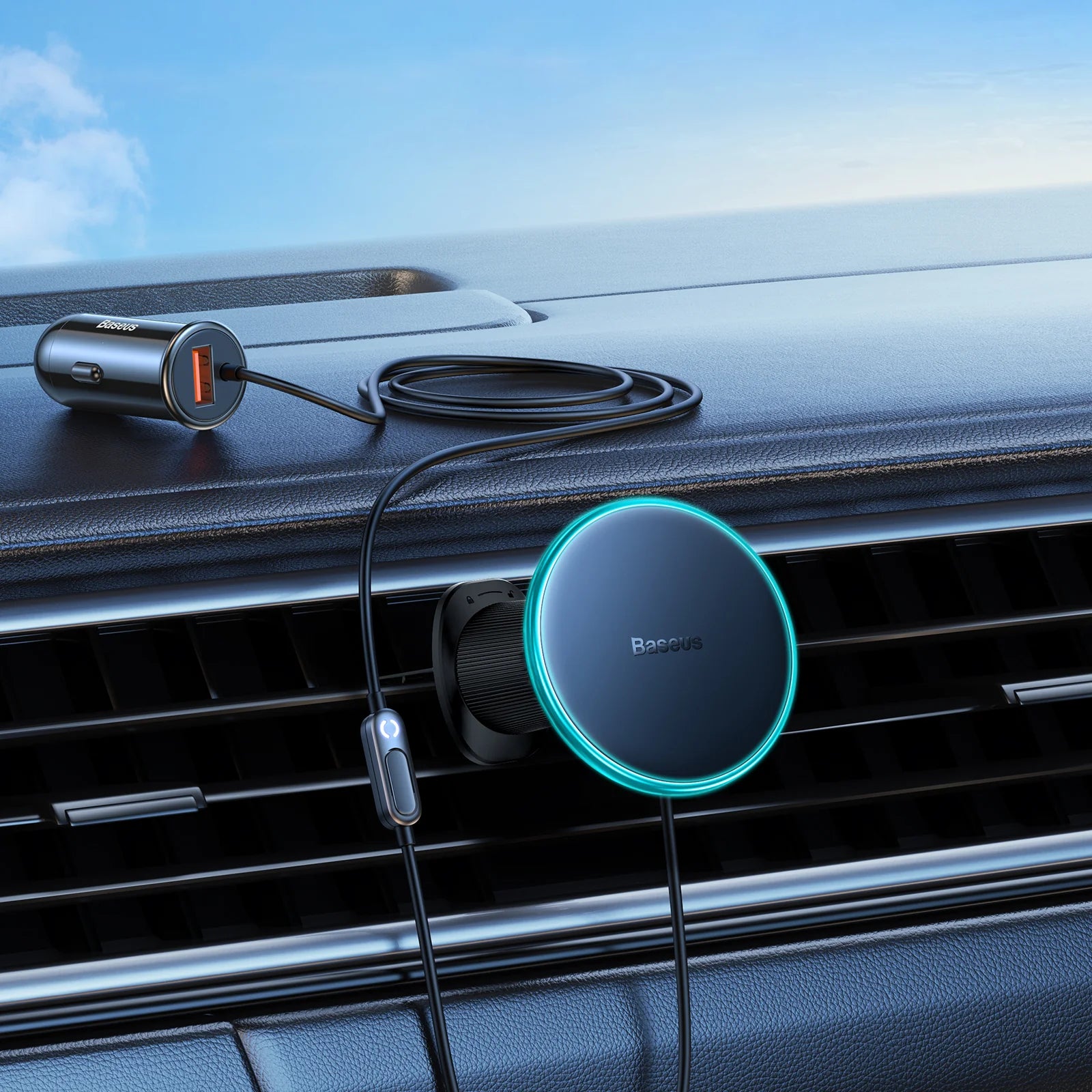 Baseus CW01 Magnetic Wireless Charging Car Mount 40W
