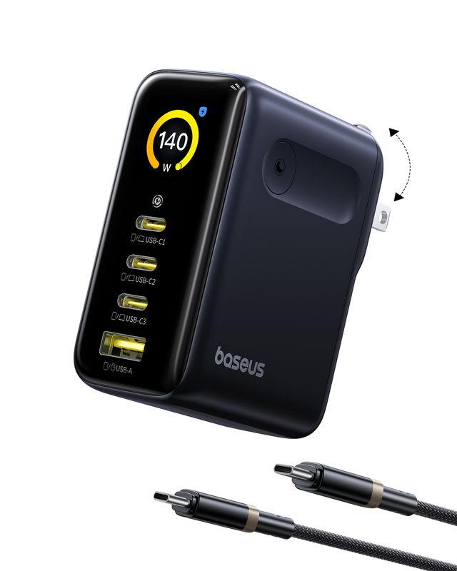 Baseus PicoGo AH11 Digital Display Fast Charger 3C+U 140W US